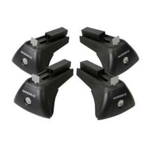 Nordrive Πόδια για Μπάρες Οροφής Άκρα Rail-X για Σιδερένιες Μπάρες Quadra με Flush Railing 4τμχ με Κλειδί BMW E91 / F11 / X1 / X1 (E84) / X1 (F48) 4τμχ Κωδικός: N20021