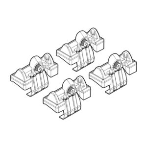 Nordrive Πόδια για Μπάρες Οροφής Kit Άκρα-Πόδια για Μπάρες Toyota Corolla Verso 2002-2004 4τμχ 4τμχ Κωδικός: N21009