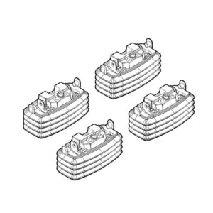 Nordrive Πόδια για Μπάρες Οροφής Kit Άκρα-Πόδια για Μπάρες Fiat Multipla 1998-2010 Fiat Multipla 4τμχ Κωδικός: N21012