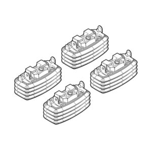 Nordrive Πόδια για Μπάρες Οροφής Kit Άκρα-Πόδια για Μπάρες Opel Astra H 2004-2009 4τμχ 4τμχ Κωδικός: N21030