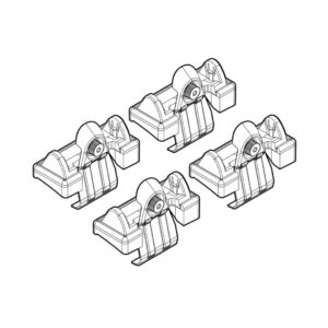 Nordrive Πόδια για Μπάρες Οροφής Kit Άκρα-Πόδια για Μπάρες Toyota Avensis 4D 2003-2009 4τμχ 4τμχ Κωδικός: N21040