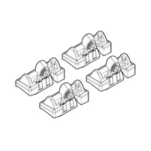 Nordrive Πόδια για Μπάρες Οροφής Kit Άκρα-Πόδια για Μπάρες Hyundai Getz 5D 2002-2008 4τμχ 4τμχ Κωδικός: N21047