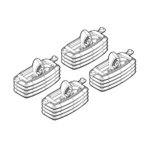 Nordrive Πόδια για Μπάρες Οροφής Kit Άκρα-Πόδια για Μπάρες Fiat Croma 2005-2011 Fiat Croma 4τμχ Κωδικός: N21053