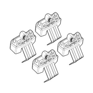 Nordrive Πόδια για Μπάρες Οροφής Kit Άκρα-Πόδια για Μπάρες Citroen DS5 2011 4τμχ 4τμχ Κωδικός: N21119