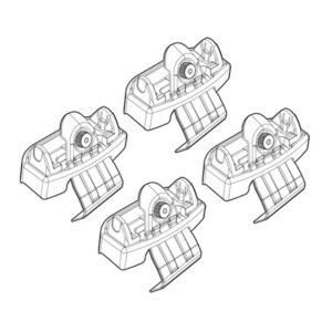 Nordrive Πόδια για Μπάρες Οροφής Kit Άκρα-Πόδια για Μπάρες Audi A4 2007 4τμχ Audi A4 4τμχ Κωδικός: N21122