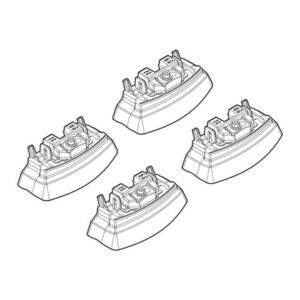 Nordrive Πόδια για Μπάρες Οροφής Kit Άκρα-Πόδια για Μπάρες Bmw Σειρα 5 F10 2010 BMW Σειρά 5 (F10) 4τμχ Κωδικός: N21124