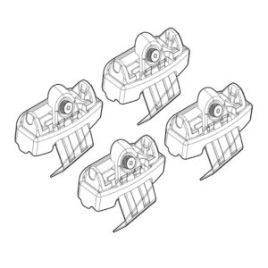 Nordrive Πόδια για Μπάρες Οροφής Kit Άκρα-Πόδια για Μπάρες volvo V60/S60 2010 4τμχ 4τμχ Κωδικός: N21125