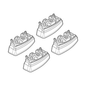 Nordrive Πόδια για Μπάρες Οροφής Kit Άκρα-Πόδια για Μπάρες Mercedes C-Class 2007 4τμχ 4τμχ Κωδικός: N21130