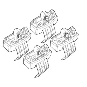 Nordrive Πόδια για Μπάρες Οροφής Kit Άκρα-Πόδια για Μπάρες Renault Scenic X Mod 2009 Renault Scenic 4τμχ Κωδικός: N21132