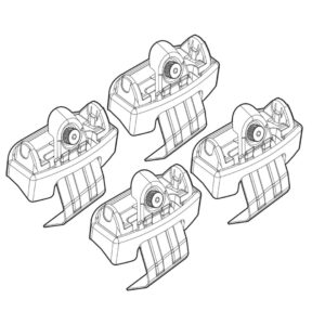 Nordrive Πόδια για Μπάρες Οροφής Kit Άκρα-Πόδια για Μπάρες Renault Captur 2013 4τμχ 4τμχ Κωδικός: N21133