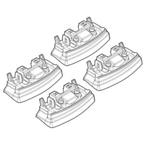 Nordrive Πόδια για Μπάρες Οροφής Kit Άκρα-Πόδια για Μπάρες Renault Koleos 2008 Renault Koleos 4τμχ Κωδικός: N21137