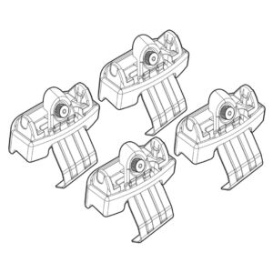 Nordrive Πόδια για Μπάρες Οροφής Kit Άκρα-Πόδια για Μπάρες Toyota Verso-S 2011 4τμχ 4τμχ Κωδικός: N21140