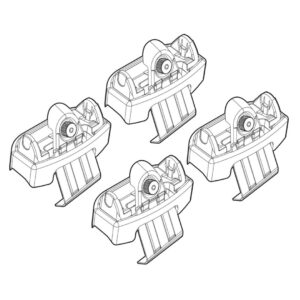 Nordrive Πόδια για Μπάρες Οροφής Kit Άκρα-Πόδια για Μπάρες Hyundai ix20 2010 4τμχ 4τμχ Κωδικός: N21146