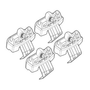 Nordrive Πόδια για Μπάρες Οροφής Kit Άκρα-Πόδια για Μπάρες Volvo V50 2004 Volvo V50 4τμχ Κωδικός: N21148