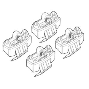 Nordrive Πόδια για Μπάρες Οροφής Kit Άκρα-Πόδια για Μπάρες Peugeot 308 5D/SW 2013 4τμχ 4τμχ Κωδικός: N21150