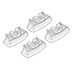 Nordrive Πόδια για Μπάρες Οροφής Kit Άκρα-Πόδια για Μπάρες Mazda CX-5 2012 4τμχ Mazda CX-5 4τμχ Κωδικός: N21152