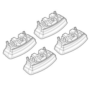 Nordrive Πόδια για Μπάρες Οροφής Kit Άκρα-Πόδια για Μπάρες Mazda CX-7 2007 4τμχ Mazda CX-7 4τμχ Κωδικός: N21153