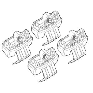 Nordrive Πόδια για Μπάρες Οροφής Kit Άκρα-Πόδια για Μπάρες Citroen C4 Picasso 2013 4τμχ 4τμχ Κωδικός: N21157