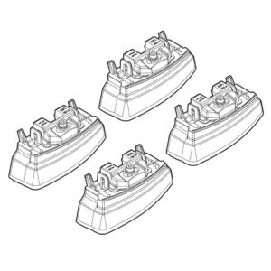 Nordrive Πόδια για Μπάρες Οροφής Kit Άκρα-Πόδια για Μπάρες Mercedes E-Class 2009 4τμχ 4τμχ Κωδικός: N21158