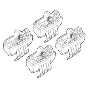 Nordrive Πόδια για Μπάρες Οροφής Kit Άκρα-Πόδια για Μπάρες Toyota Rav 4 2013 Toyota RAV 4 4τμχ Κωδικός: N21161