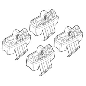 Nordrive Πόδια για Μπάρες Οροφής Kit Άκρα-Πόδια για Μπάρες Fiat Freemont 2011 Fiat Freemont 4τμχ Κωδικός: N21162