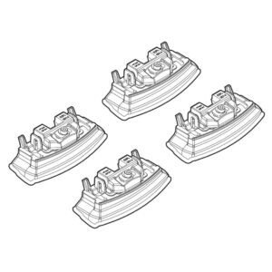 Nordrive Πόδια για Μπάρες Οροφής Kit Άκρα-Πόδια για Μπάρες Kia Ceed 2012 Kia Ceed 4τμχ Κωδικός: N21165