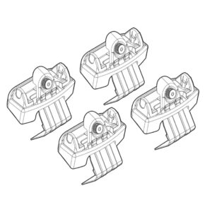 Nordrive Πόδια για Μπάρες Οροφής Kit Άκρα-Πόδια για Μπάρες Kia Venga 2010 Kia Venga 4τμχ Κωδικός: N21166