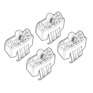 Nordrive Πόδια για Μπάρες Οροφής Kit Άκρα-Πόδια για Μπάρες Kia Rio 5d 2011 Kia Rio 4τμχ Κωδικός: N21168