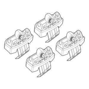 Nordrive Πόδια για Μπάρες Οροφής Kit Άκρα-Πόδια για Μπάρες Fiat 500X 2014 4τμχ 4τμχ Κωδικός: N21171