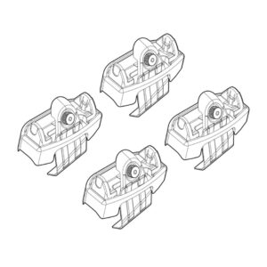 Nordrive Πόδια για Μπάρες Οροφής Kit Άκρα-Πόδια για Μπάρες Mazda 2 2015 Mazda 2 4τμχ Κωδικός: N21173
