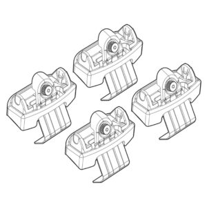 Nordrive Πόδια για Μπάρες Οροφής Kit Άκρα-Πόδια για Μπάρες Renault Espace 2015 Renault Espace 4τμχ Κωδικός: N21178