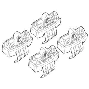 Nordrive Πόδια για Μπάρες Οροφής Kit Άκρα-Πόδια για Μπάρες Audi A4 4D 2011-2015 4τμχ 4τμχ Κωδικός: N21183