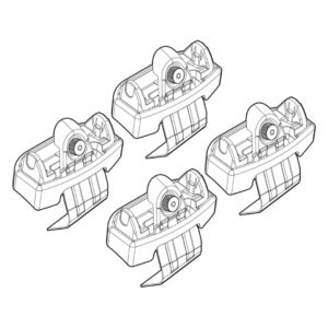 Nordrive Πόδια για Μπάρες Οροφής Kit Άκρα-Πόδια για Μπάρες Fiat tipo 4/5D 2015 4τμχ 4τμχ Κωδικός: N21185