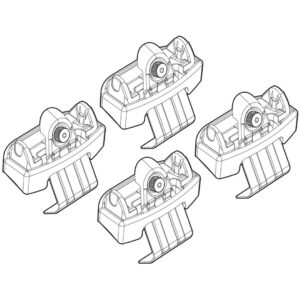 Nordrive Πόδια για Μπάρες Οροφής Kit Άκρα-Πόδια για Μπάρες Ford S Max 2015 Ford S-Max 4τμχ Κωδικός: N21186