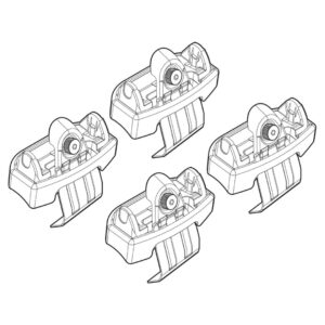 Nordrive Πόδια για Μπάρες Οροφής Kit Άκρα-Πόδια για Μπάρες Honda Hr V 2015 Honda HR-V 4τμχ Κωδικός: N21192