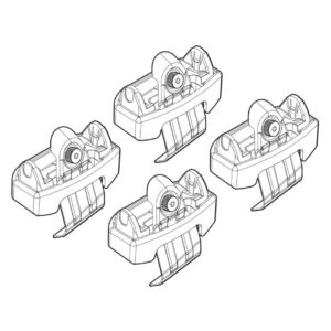 Nordrive Πόδια για Μπάρες Οροφής Kit Άκρα-Πόδια για Μπάρες Honda Jazz 2015 Honda Jazz 4τμχ Κωδικός: N21196
