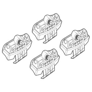 Nordrive Πόδια για Μπάρες Οροφής Kit Άκρα-Πόδια για Μπάρες Toyota Verso 2009 Toyota Verso 4τμχ Κωδικός: N21201