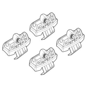 Nordrive Πόδια για Μπάρες Οροφής Kit Άκρα-Πόδια για Μπάρες Kia Optima 2016 4τμχ Κωδικός: N21203