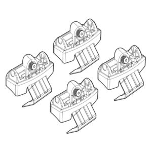 Nordrive Πόδια για Μπάρες Οροφής Kit Άκρα-Πόδια για Μπάρες Peugeot 3008 2016 4τμχ Peugeot 3008 4τμχ Κωδικός: N21204