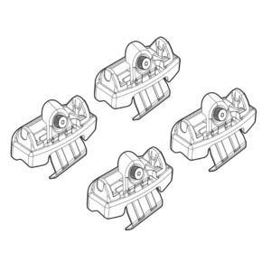 Nordrive Πόδια για Μπάρες Οροφής Kit Άκρα-Πόδια για Μπάρες Ford Ka 2016 Ford Ka 4τμχ Κωδικός: N21210