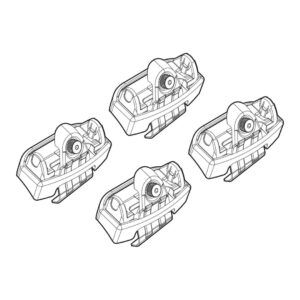 Nordrive Πόδια για Μπάρες Οροφής Kit Άκρα-Πόδια για Μπάρες Kia Rio 2017 Kia Rio 4τμχ Κωδικός: N21212