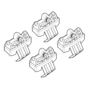 Nordrive Πόδια για Μπάρες Οροφής Kit Άκρα-Πόδια για Μπάρες Opel Crossland X 5D 2017 4τμχ Opel Crossland X 4τμχ Κωδικός: N21213