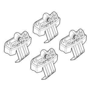 Nordrive Πόδια για Μπάρες Οροφής Kit Άκρα-Πόδια για Μπάρες Vw Polo 2017 4τμχ 4τμχ Κωδικός: N21214