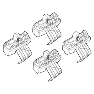 Nordrive Πόδια για Μπάρες Οροφής Kit Άκρα-Πόδια για Μπάρες Volvo S90 4d 2016 Volvo S90 4τμχ Κωδικός: N21216