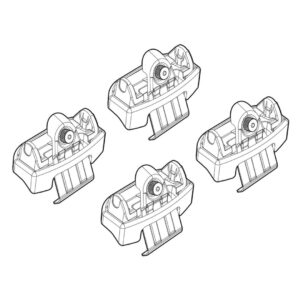 Nordrive Πόδια για Μπάρες Οροφής Kit Άκρα-Πόδια για Μπάρες Honda Civic 4/5D 2017 4τμχ 4τμχ Κωδικός: N21217