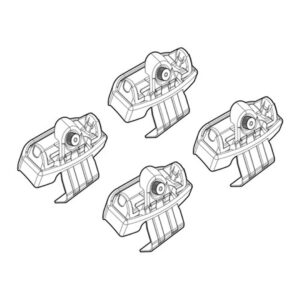 Nordrive Πόδια για Μπάρες Οροφής Kit Άκρα-Πόδια για Μπάρες Audi A5 Sportback 2016 4τμχ 4τμχ Κωδικός: N21219