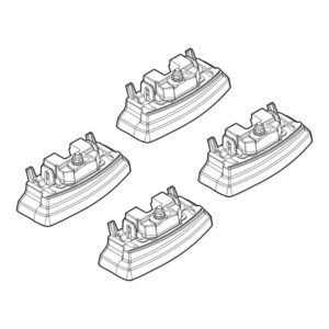 Nordrive Πόδια για Μπάρες Οροφής Kit Άκρα-Πόδια για Μπάρες Mercedes A-Class W177 2018 4τμχ 4τμχ Κωδικός: N21221