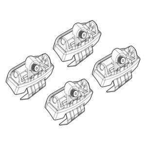 Nordrive Πόδια για Μπάρες Οροφής Kit Άκρα-Πόδια για Μπάρες Audi A1 5D Sportback 2018 4τμχ Audi A1 4τμχ Κωδικός: N21227