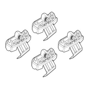 Nordrive Πόδια για Μπάρες Οροφής Kit Άκρα-Πόδια για Μπάρες Volvo S60 4d 2019 Volvo S60 4τμχ Κωδικός: N21231