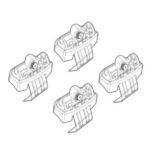 Nordrive Πόδια για Μπάρες Οροφής Kit Άκρα-Πόδια για Μπάρες Skoda Scala 5D 2019 4τμχ 4τμχ Κωδικός: N21232